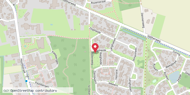 Een kaart met de locatie van A Kemper