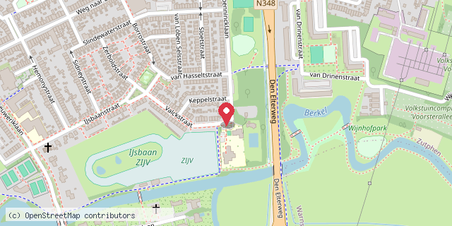 Een kaart met de locatie van Schimmelpennincklaan