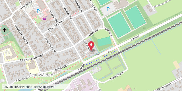 Een kaart met de locatie van Maja de BIj