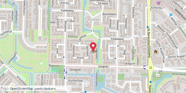 Een kaart met de locatie van By Margo
