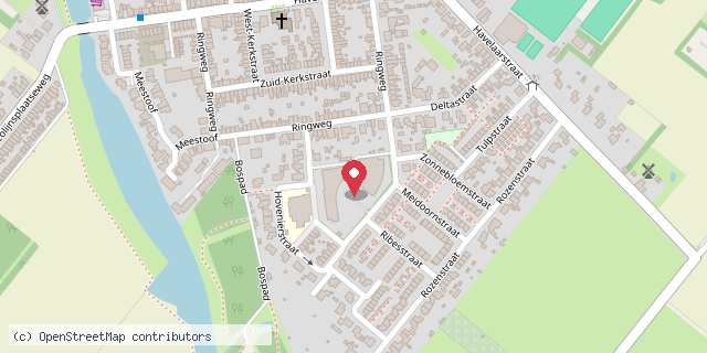 Een kaart met de locatie van Zorgcentrum Cleijenborch