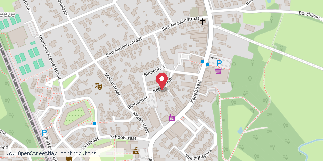 Een kaart met de locatie van Danielle