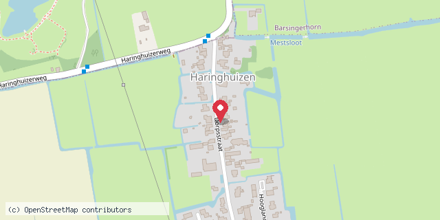 Een kaart met de locatie van De oude stal