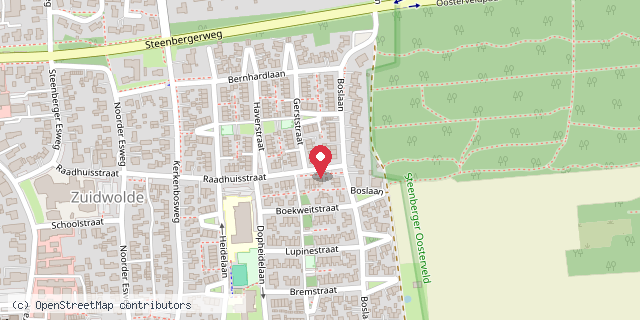 Een kaart met de locatie van Jannie Hommes