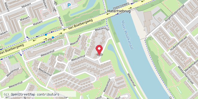Een kaart met de locatie van Willem Banning