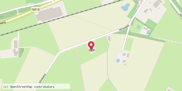 Een kaart met de locatie van idinkweg