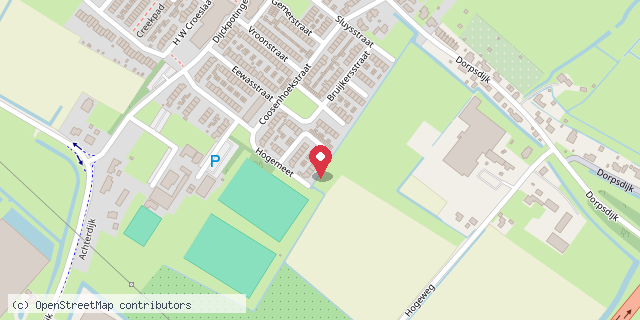 Een kaart met de locatie van De MiniBieb Huize Zonneweelde