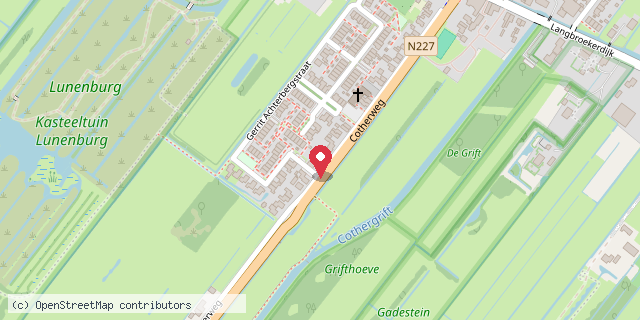 Een kaart met de locatie van BijHaar Kapsalon