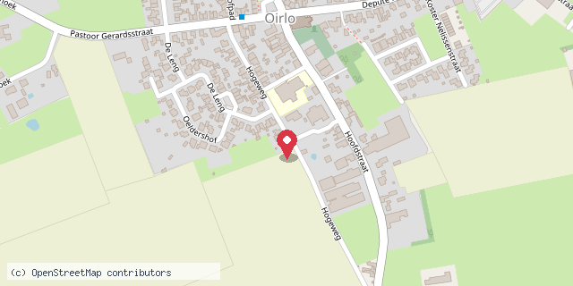 Een kaart met de locatie van Dinybieb