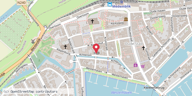 Een kaart met de locatie van In de Steeg