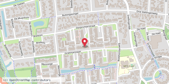 Een kaart met de locatie van Minibieb Boeken van Blom