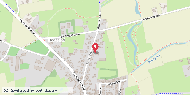 Een kaart met de locatie van Minibieb Paleisstraat