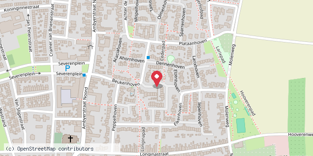 Een kaart met de locatie van Breg Blogt Minibieb