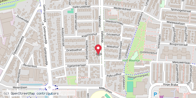 Een kaart met de locatie van Minibieb 'Lees ze'