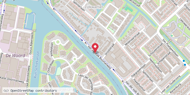 Een kaart met de locatie van Minibieb 188A