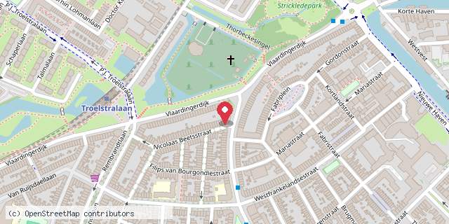 Een kaart met de locatie van Claudia Scheibe