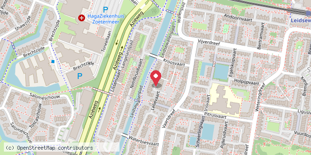 Een kaart met de locatie van Minibieb Lelievaart