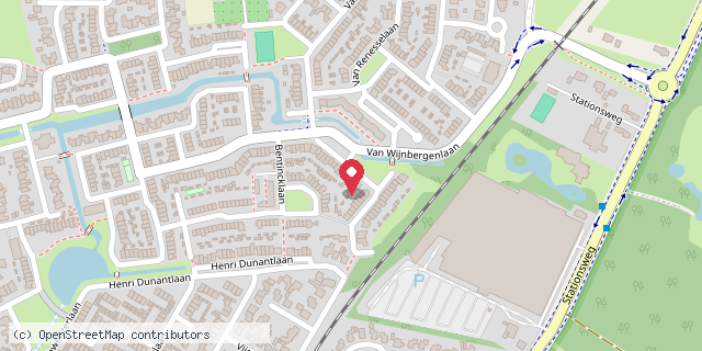 Een kaart met de locatie van Minibieb De Boekenwurm