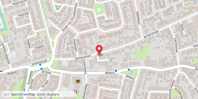 Een kaart met de locatie van Willemijn van Hees