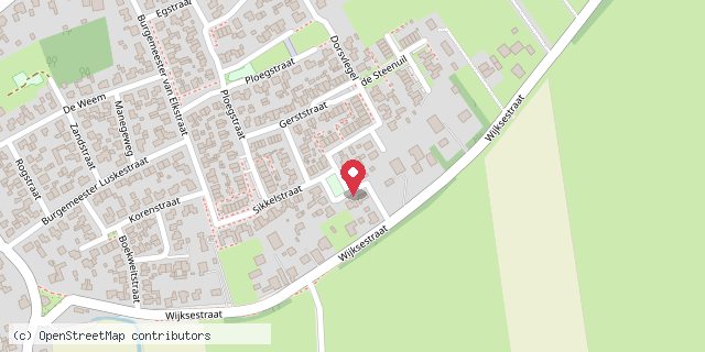 Een kaart met de locatie van Annemarie Gooiker