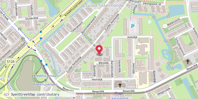 Een kaart met de locatie van Janneke
