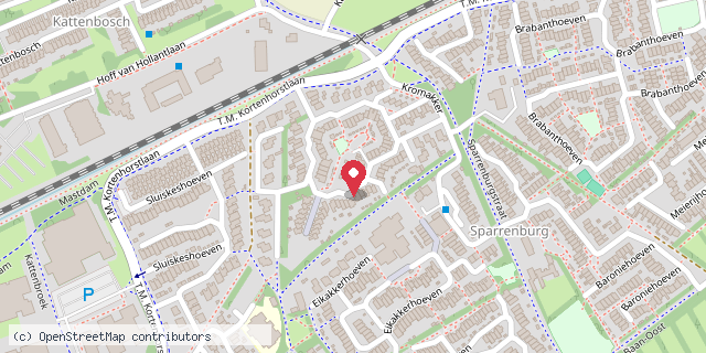 Een kaart met de locatie van Boekie