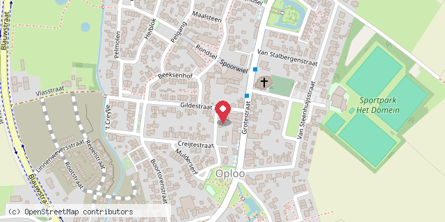 Een kaart met de locatie van Marijke Horst