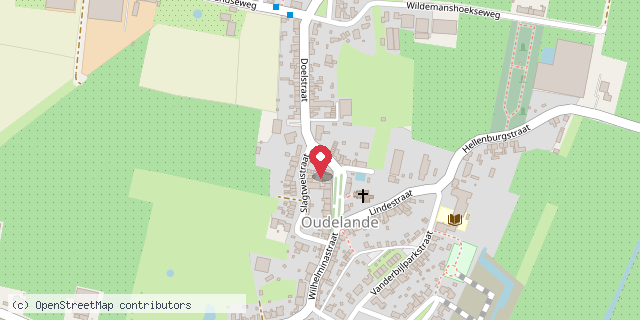Een kaart met de locatie van Barbara Meulenberg Stuijfzand