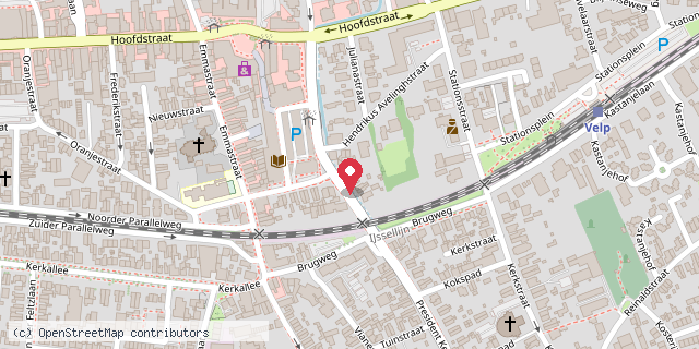 Een kaart met de locatie van Sandra Van Turnhout