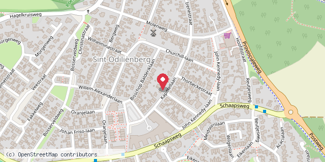 Een kaart met de locatie van Brenda Munsterman-Braet