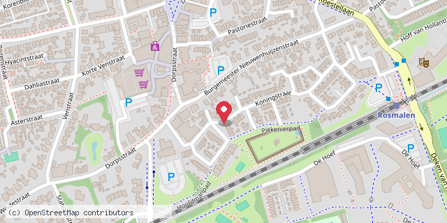 Een kaart met de locatie van Minibieb