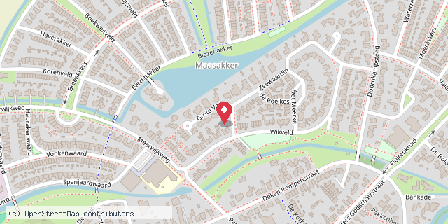 Een kaart met de locatie van Minibieb de Boekenruif
