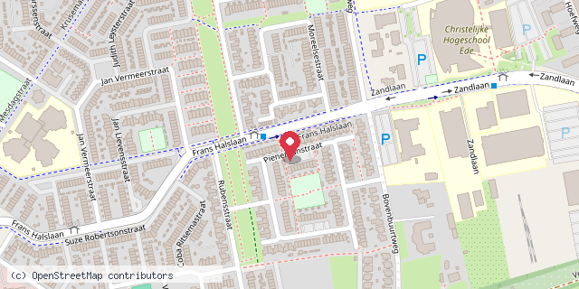 Een kaart met de locatie van Buurtbieb