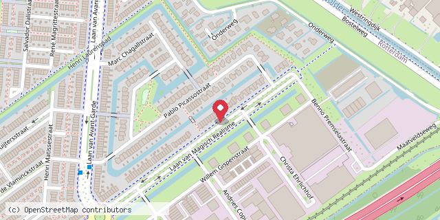 Een kaart met de locatie van MiniBieb Nesselande