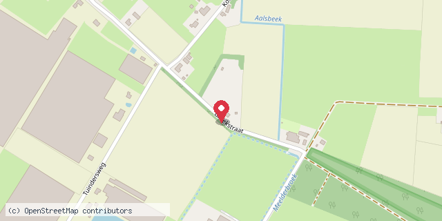Een kaart met de locatie van Minibieb ut Hert