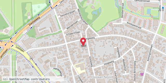 Een kaart met de locatie van Minibieb Het Boekenhotel