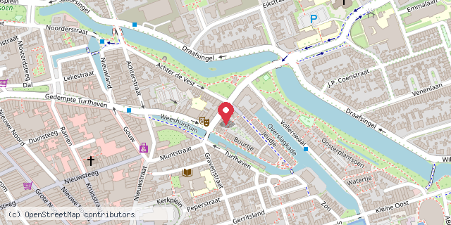 Een kaart met de locatie van Liefdeinbeweging