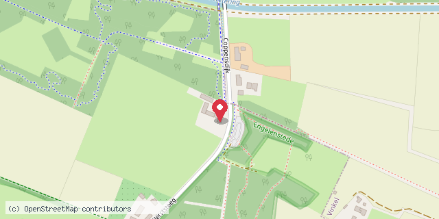 Een kaart met de locatie van Kinderzwerfstation Le Dique