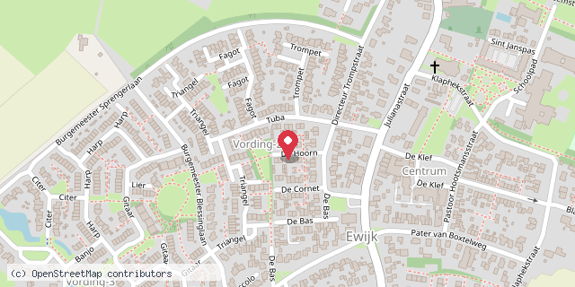 Een kaart met de locatie van Minibieb bij Haar ZEN