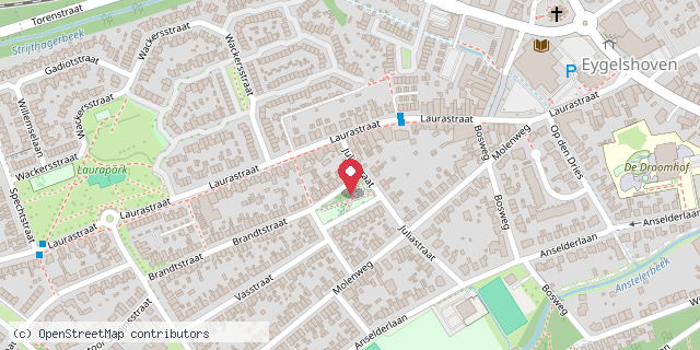 Een kaart met de locatie van Catharina Basten