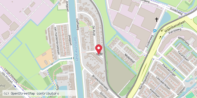 Een kaart met de locatie van Saskia