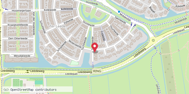 Een kaart met de locatie van Minibieb Boek&Zo