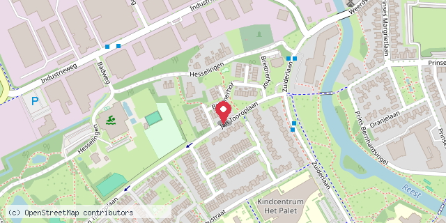 Een kaart met de locatie van Walstra