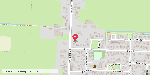 Een kaart met de locatie van Minibieb Nieuwlande