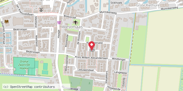 Een kaart met de locatie van Liesbeth Mayenburg