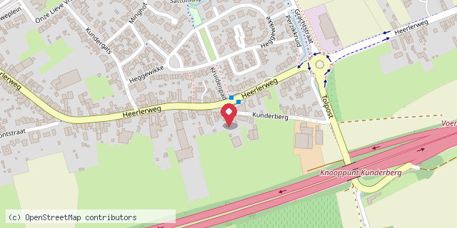 Een kaart met de locatie van Ester de Vlam