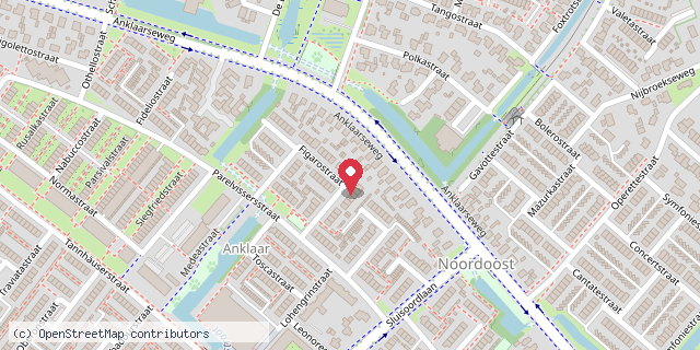 Een kaart met de locatie van Die klein boekrak