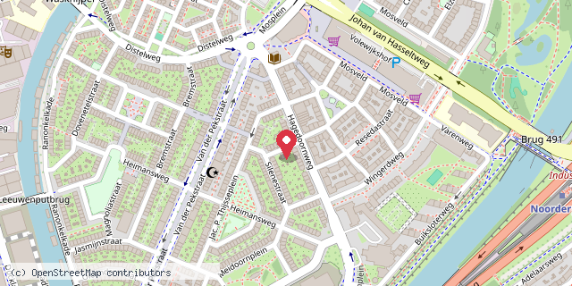 Een kaart met de locatie van Jeroen Pater