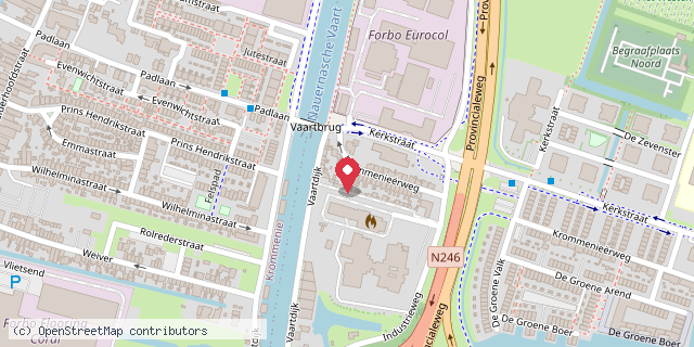 Een kaart met de locatie van De kabouterbieb