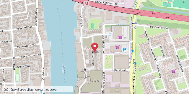 Een kaart met de locatie van BuurtMiniBieb De Boekenworm